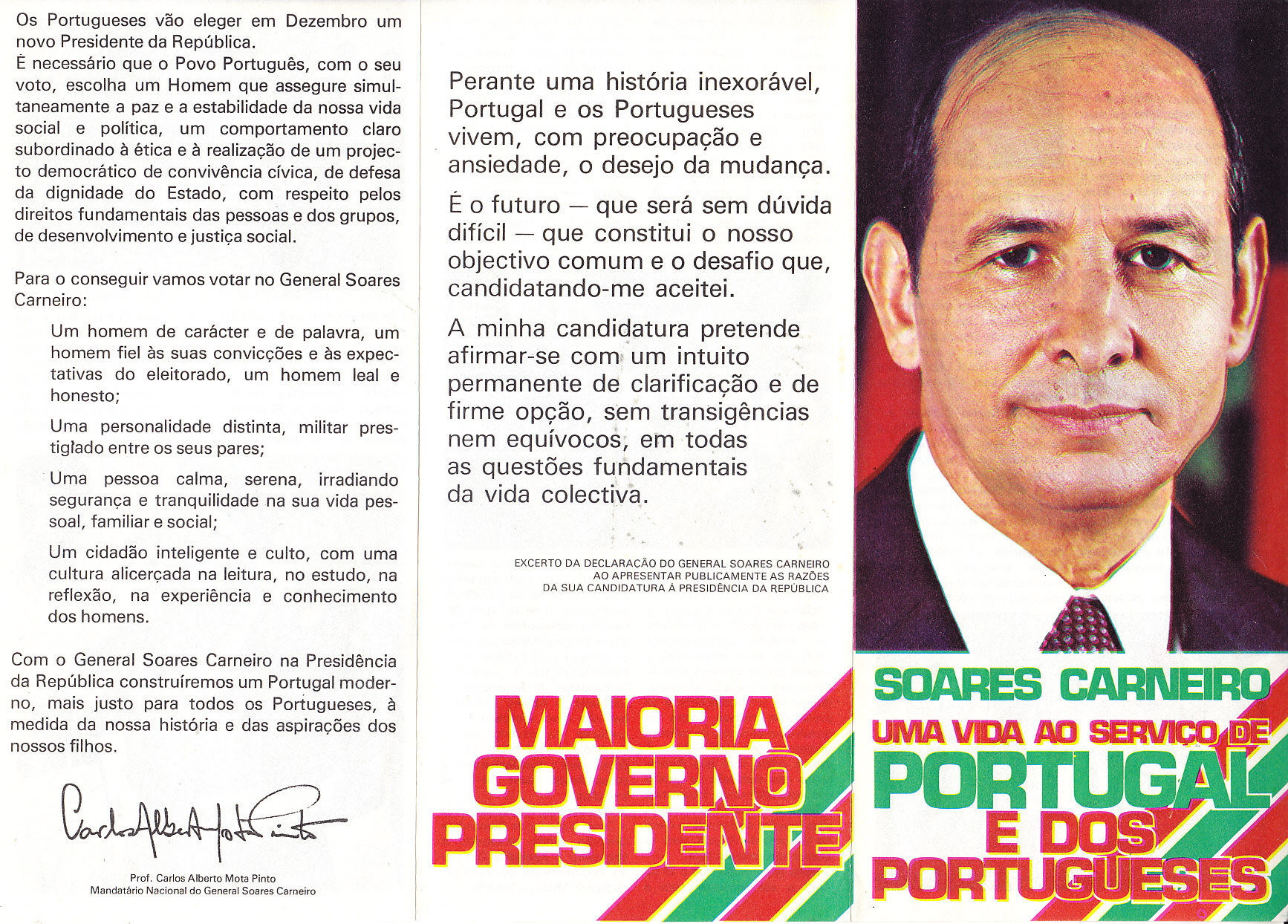 ELEIÇÕES PRESIDENCIAIS DE 1980 – CANDIDATURA DE <b>SOARES CARNEIRO</b> | EPHEMERA - soares_carneiro_2_0001